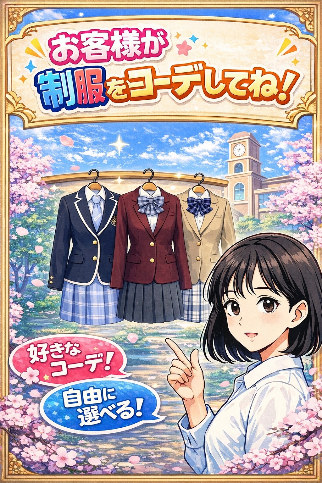 新宿手コキ＆制服 あんぷり学園オナクラ＆手コキ　選べる制服