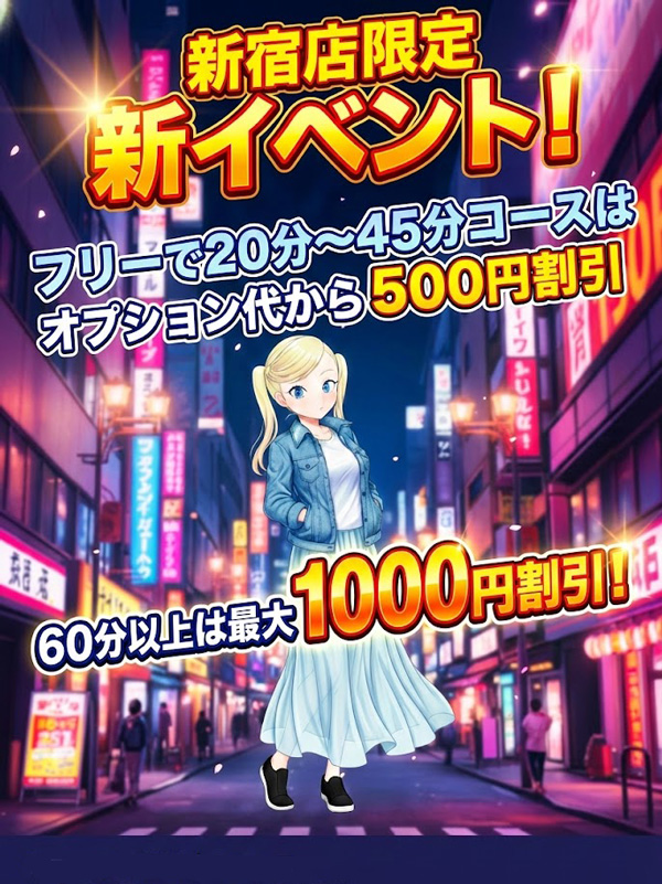 新宿手コキ＆オナクラ 世界のあんぷり亭 新宿終日オプション割